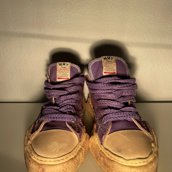 Maison Mihara Yasuhiro Peterson OG Sole Distressed Canvas Low 'Purple' - Picture 5 of 10
